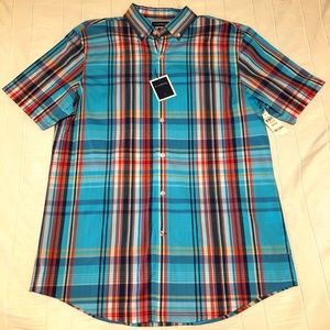 Club Room Button Down Short Sleeve Men's Shirt